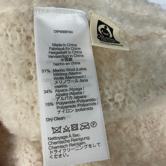 Madewell Wool-Alpaca Blend Bouclé-Knit Oversized Sweater - Picture 8 of 10